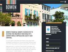 Tablet Screenshot of bowenfinancialgroup.com